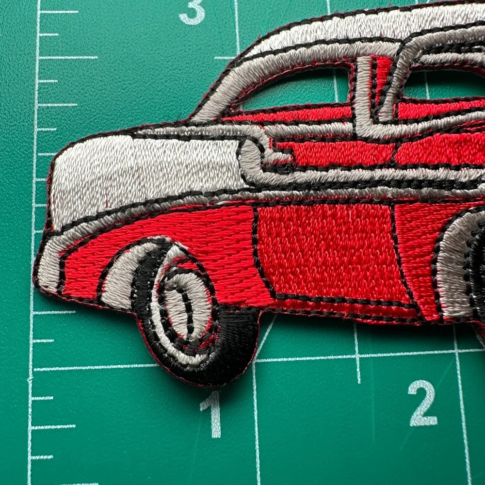 Red 57 Chevy Bel‎ Air Car Patch Embroidered Iron On Patch Applique